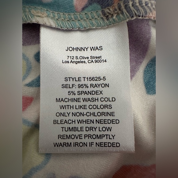 JOHNNY WAS‎ Janie V-Neck Tank Tunic Top Paisley Size L NWT - Picture 12 of 13